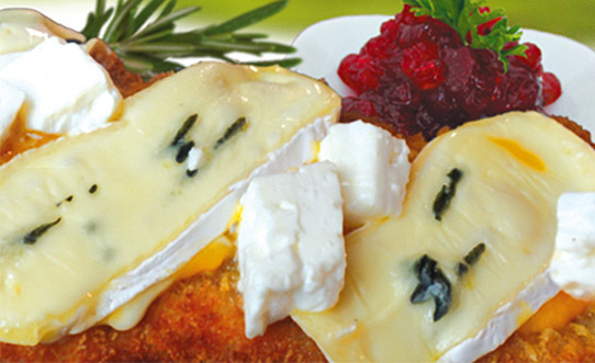 Produktbild Drei Käse Schnitzel